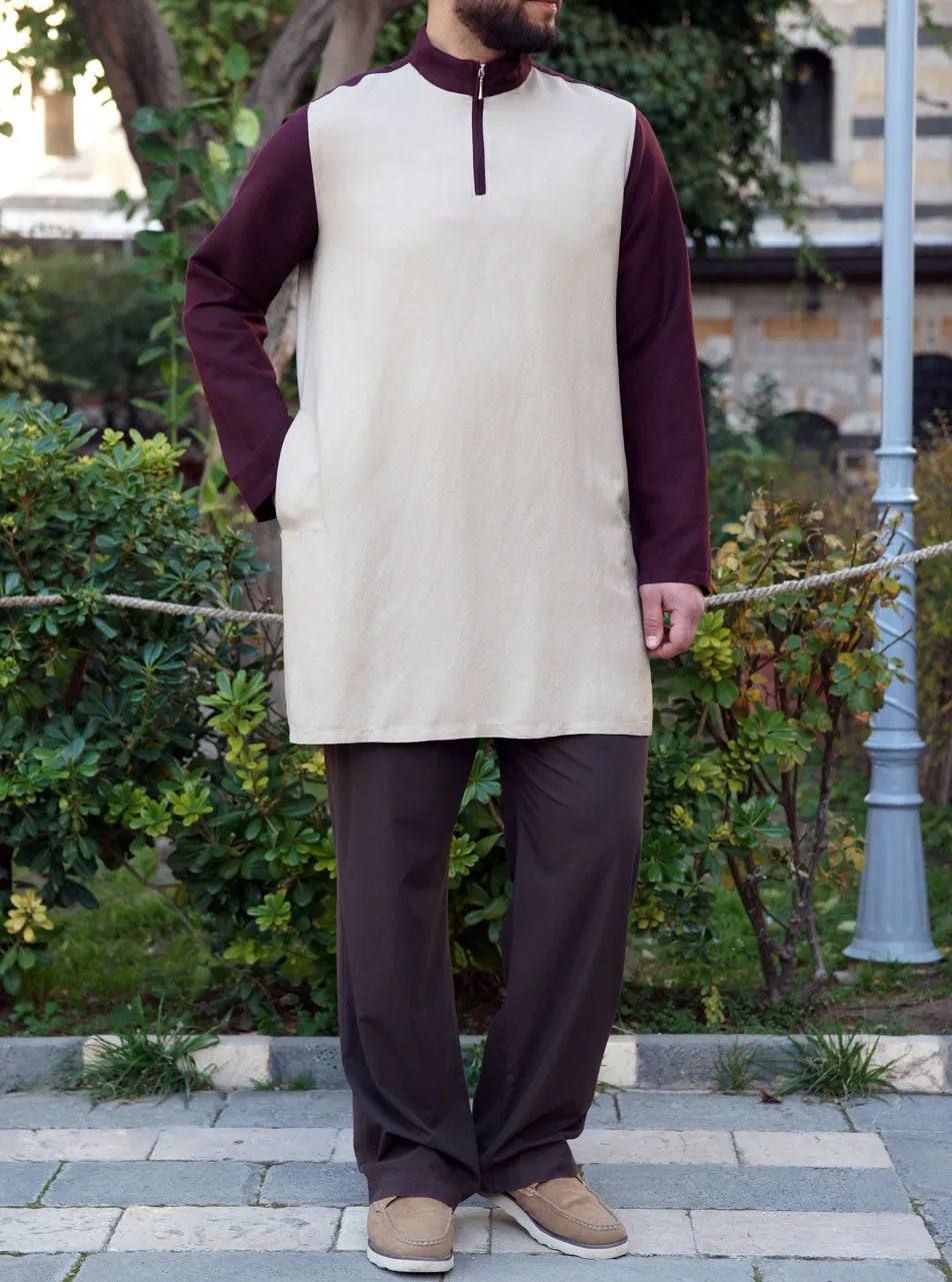 Linen Bi-Color Tunic