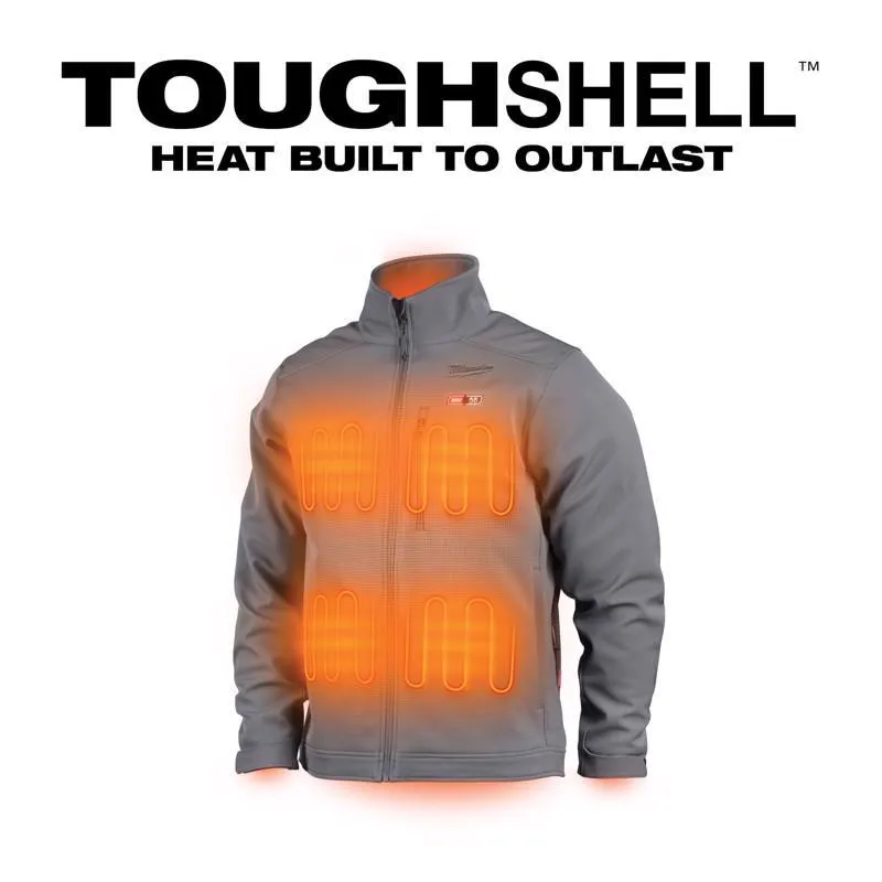 Milwaukee M12 Toughshell L Long Sleeve Unisex Full-Zip Heated Jacket Kit Gray