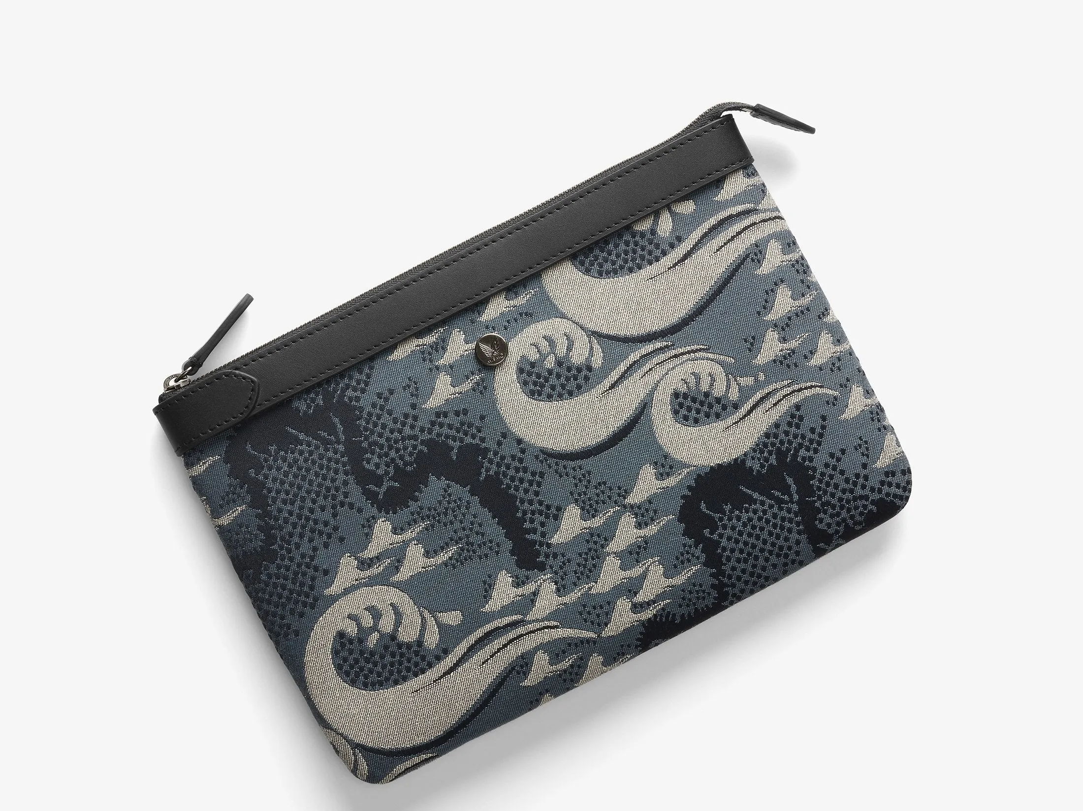 M/S Pouch - Ocean Jacquard/Black