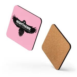 NIGHTHAWK (PINK) Cork-back coaster