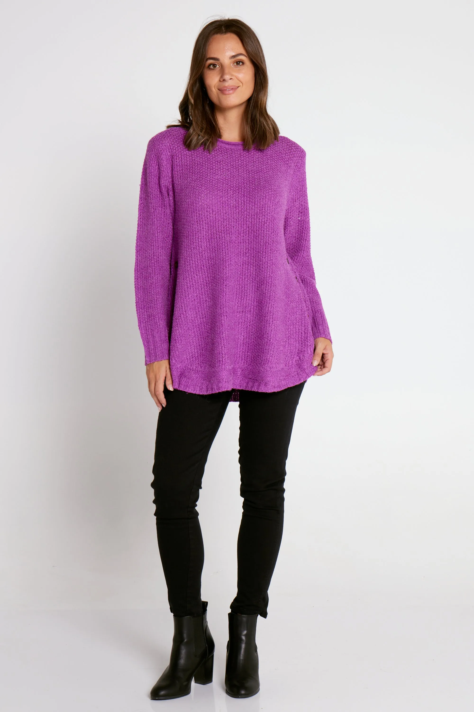 Paris Knit Jumper - Magenta