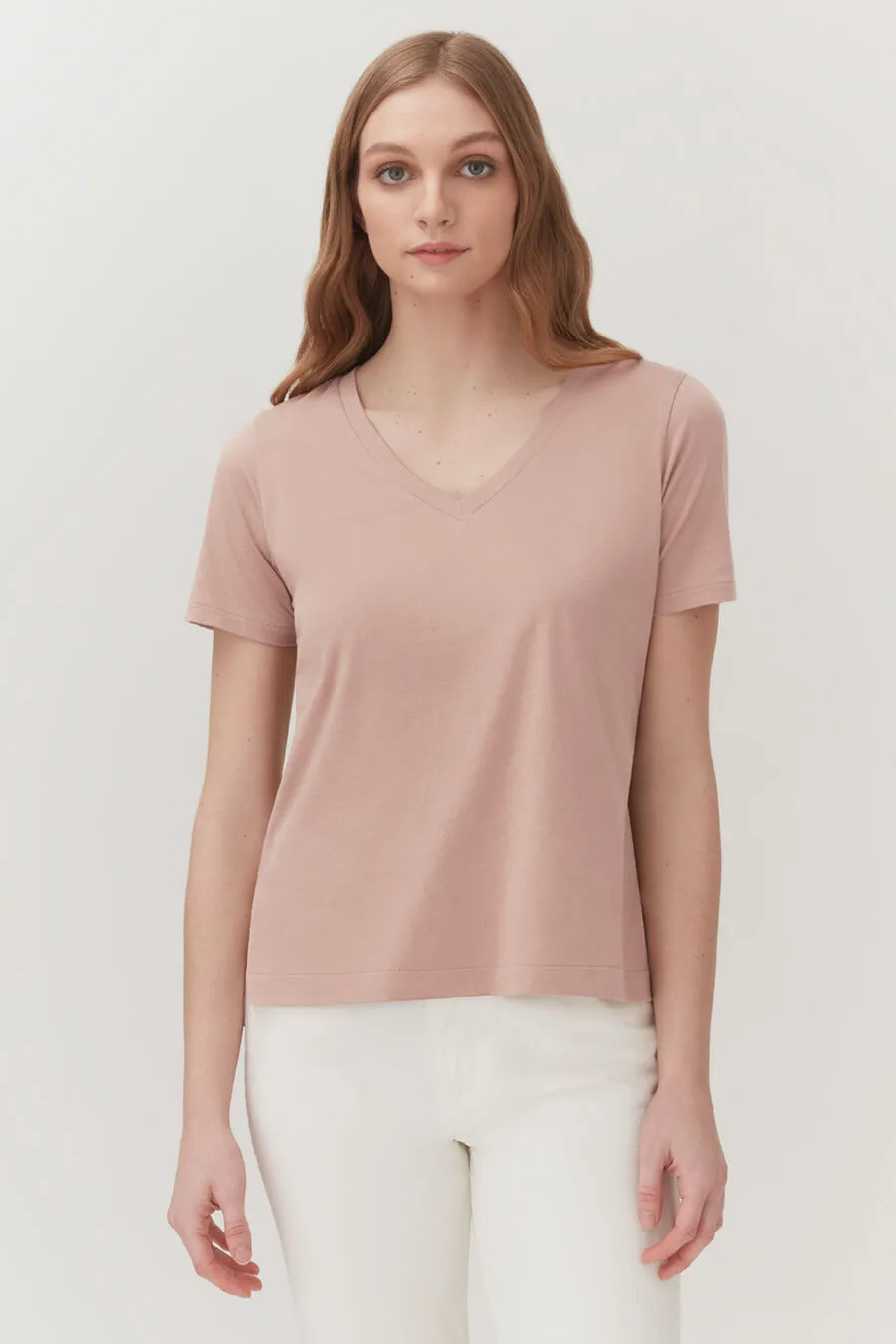 Pima V-Neck Tee