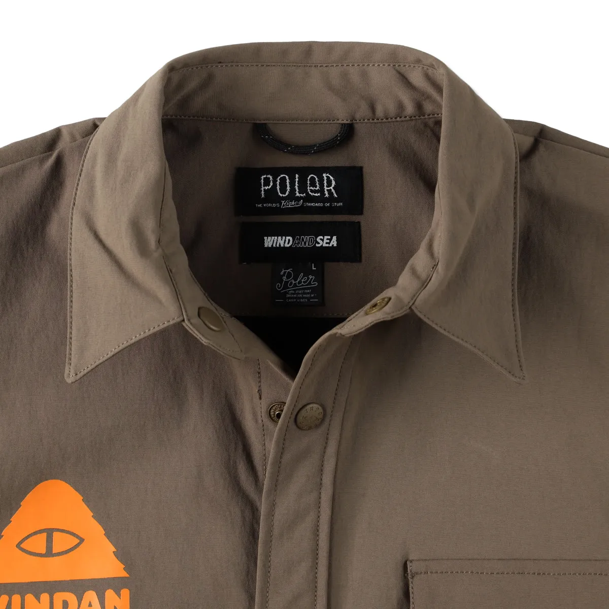 POLeR x WDS FIELD SHIRT JACKET / SEA_BROWN