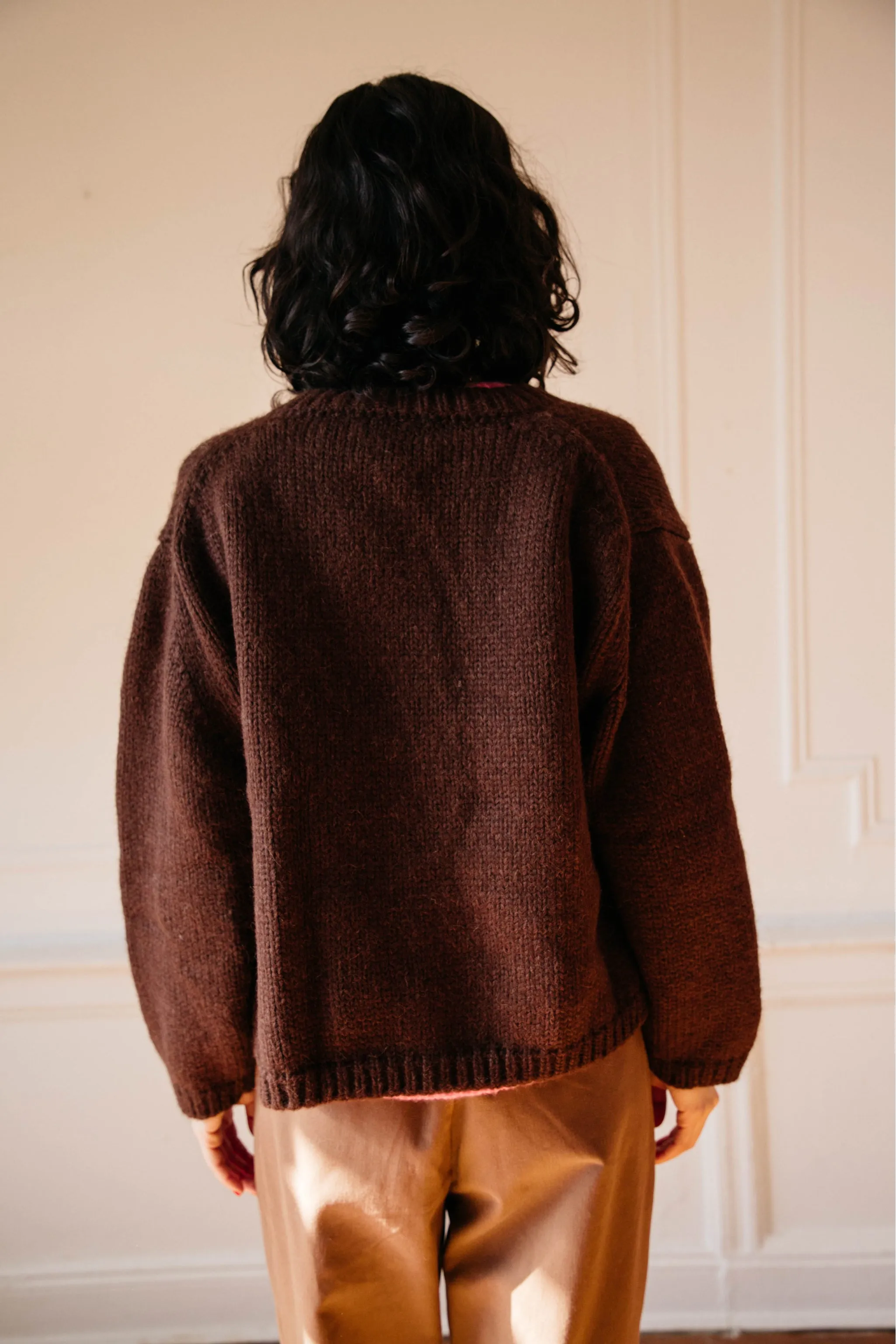 (Pre-Order Feb 20) Sheba Cardigan Sweater- Chocolate