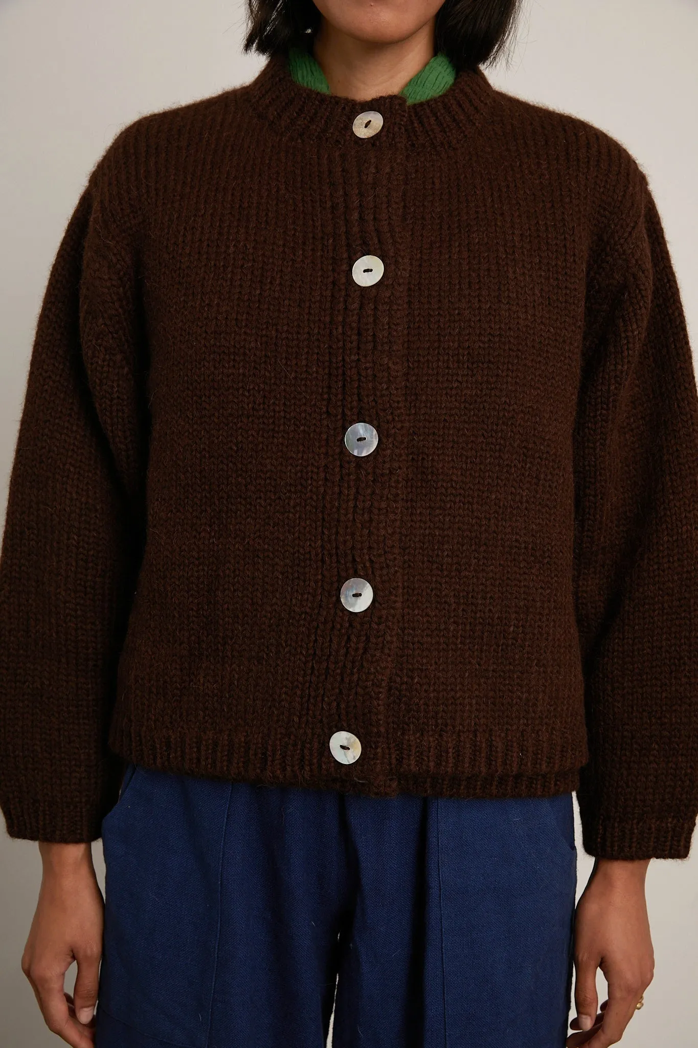 (Pre-Order Feb 20) Sheba Cardigan Sweater- Chocolate