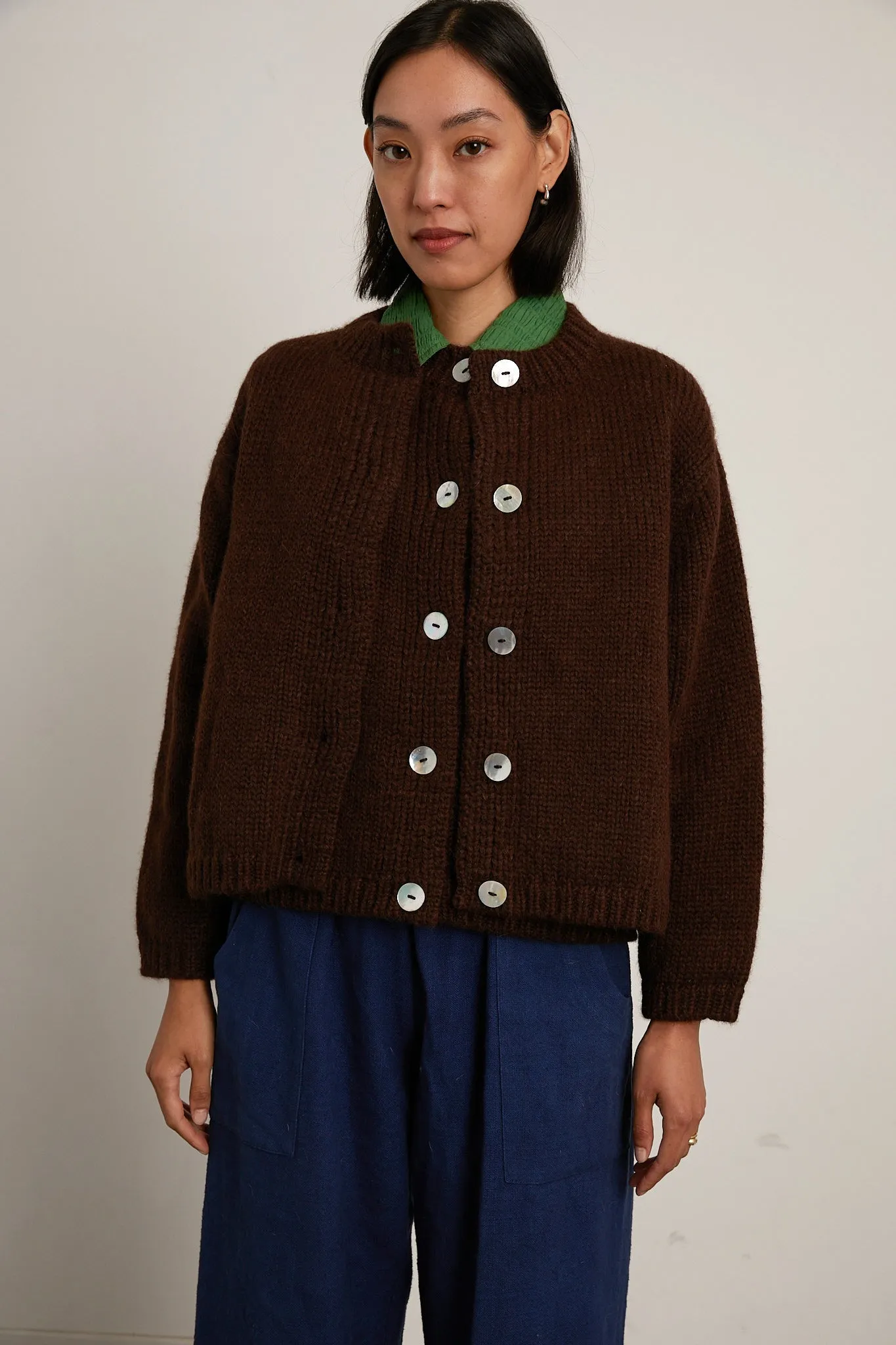 (Pre-Order Feb 20) Sheba Cardigan Sweater- Chocolate