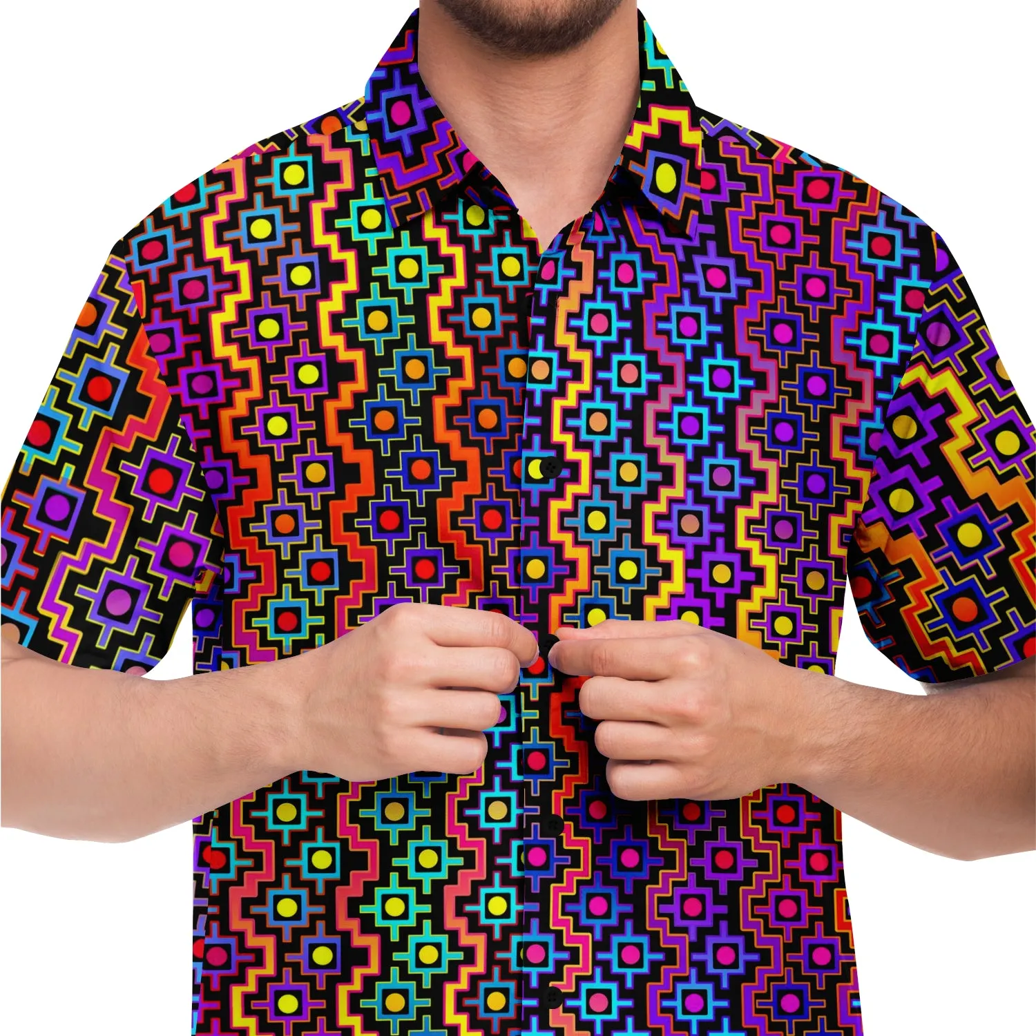 Rainbow Healing Button Down Shirt