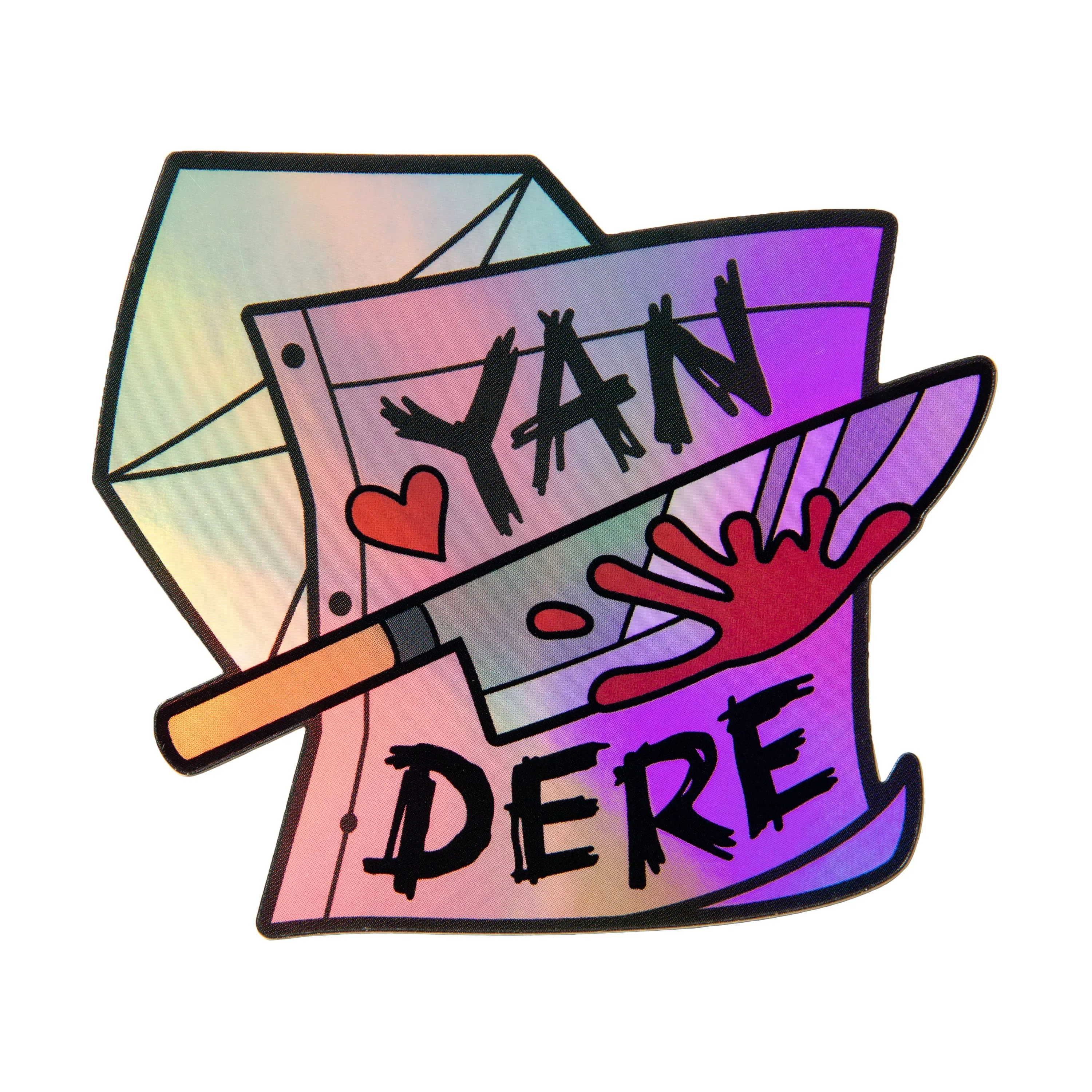 Sanshee - Yandere Holographic Sticker