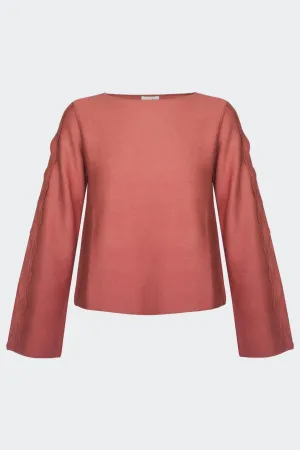 SCALLOP SLEEVE TOP