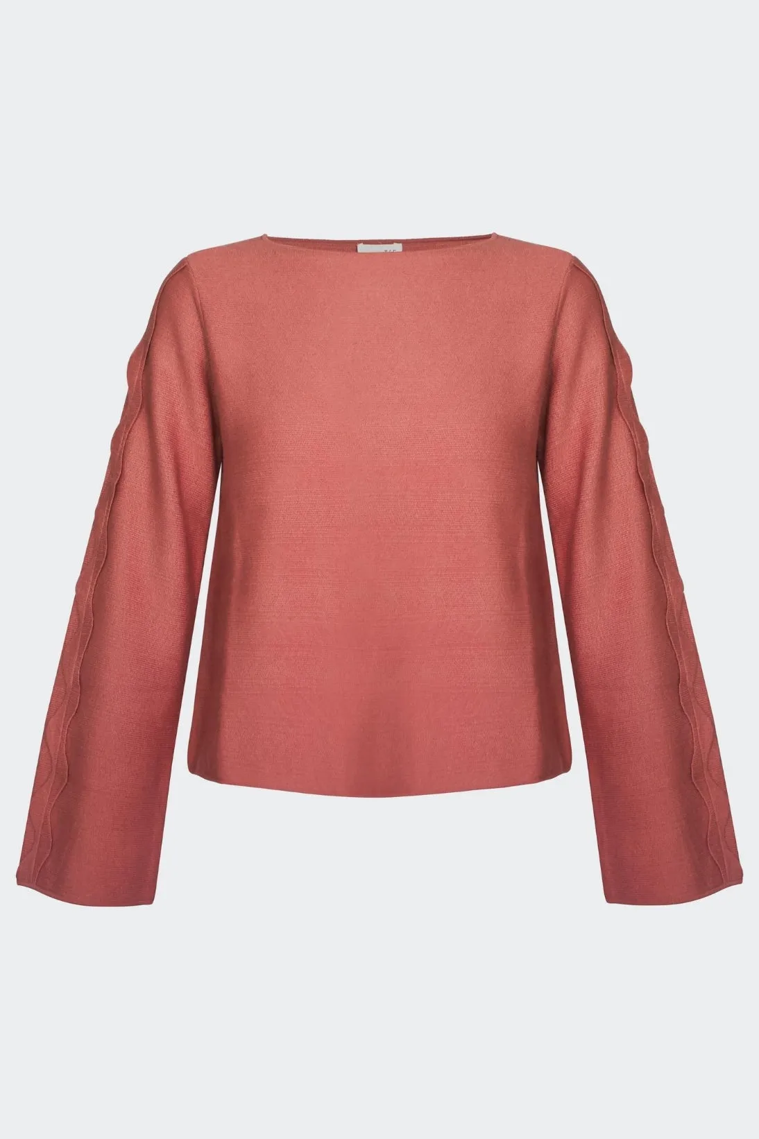 SCALLOP SLEEVE TOP