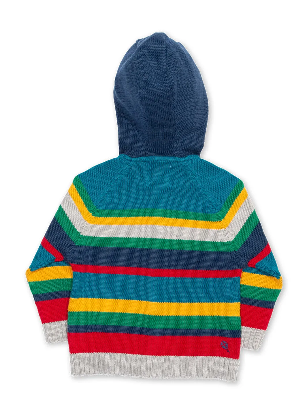 Stripy knit hoody