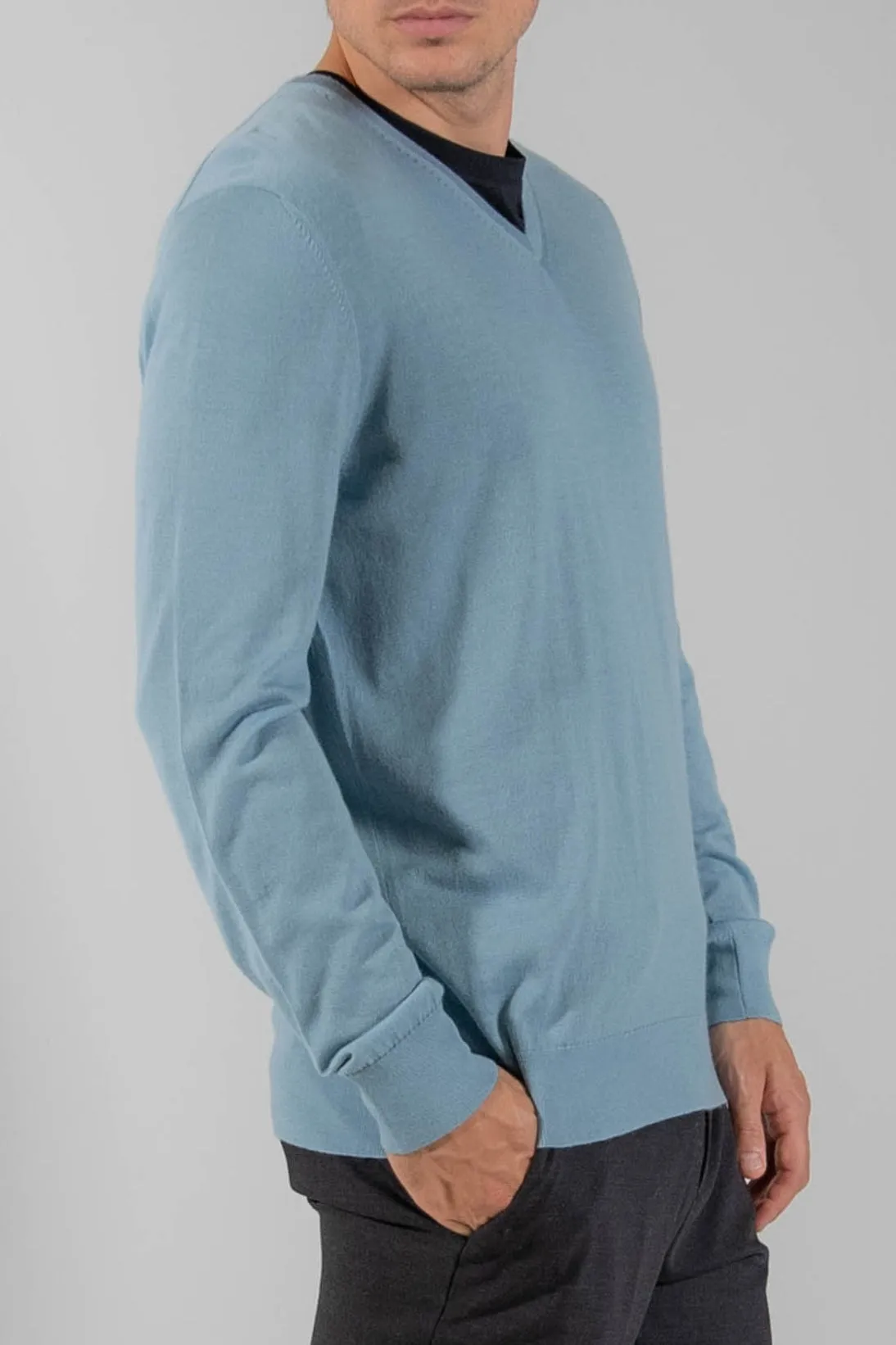 SUPERFINE V-NECK SWEATER