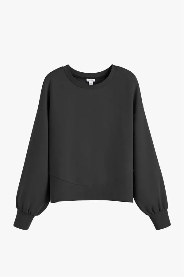 Terry Balloon Sleeve Sweatshirt