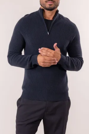 TEXTURED QUARTER ZIP