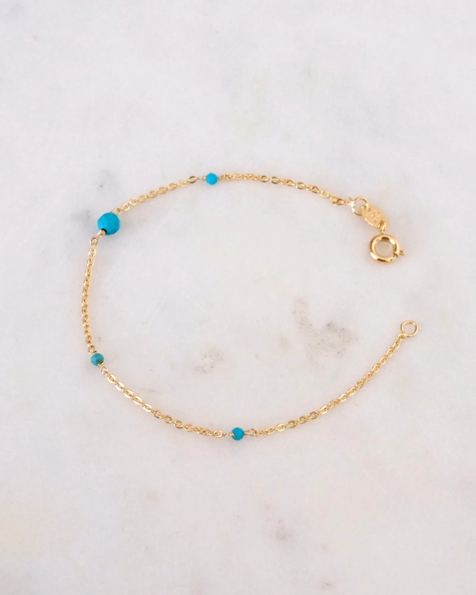 Turquoise beaded bracelet