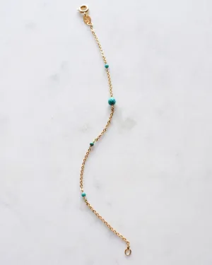 Turquoise beaded bracelet