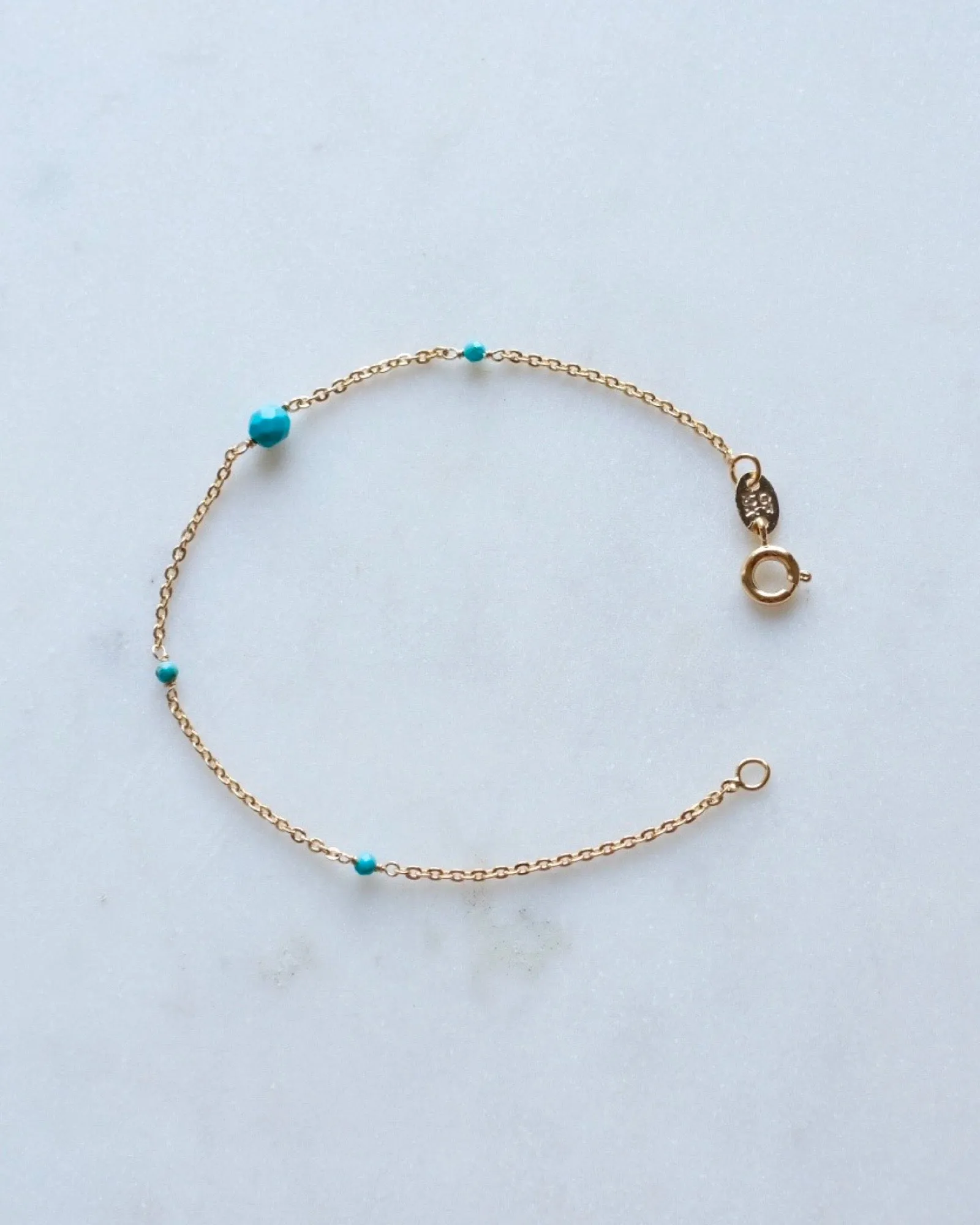 Turquoise beaded bracelet