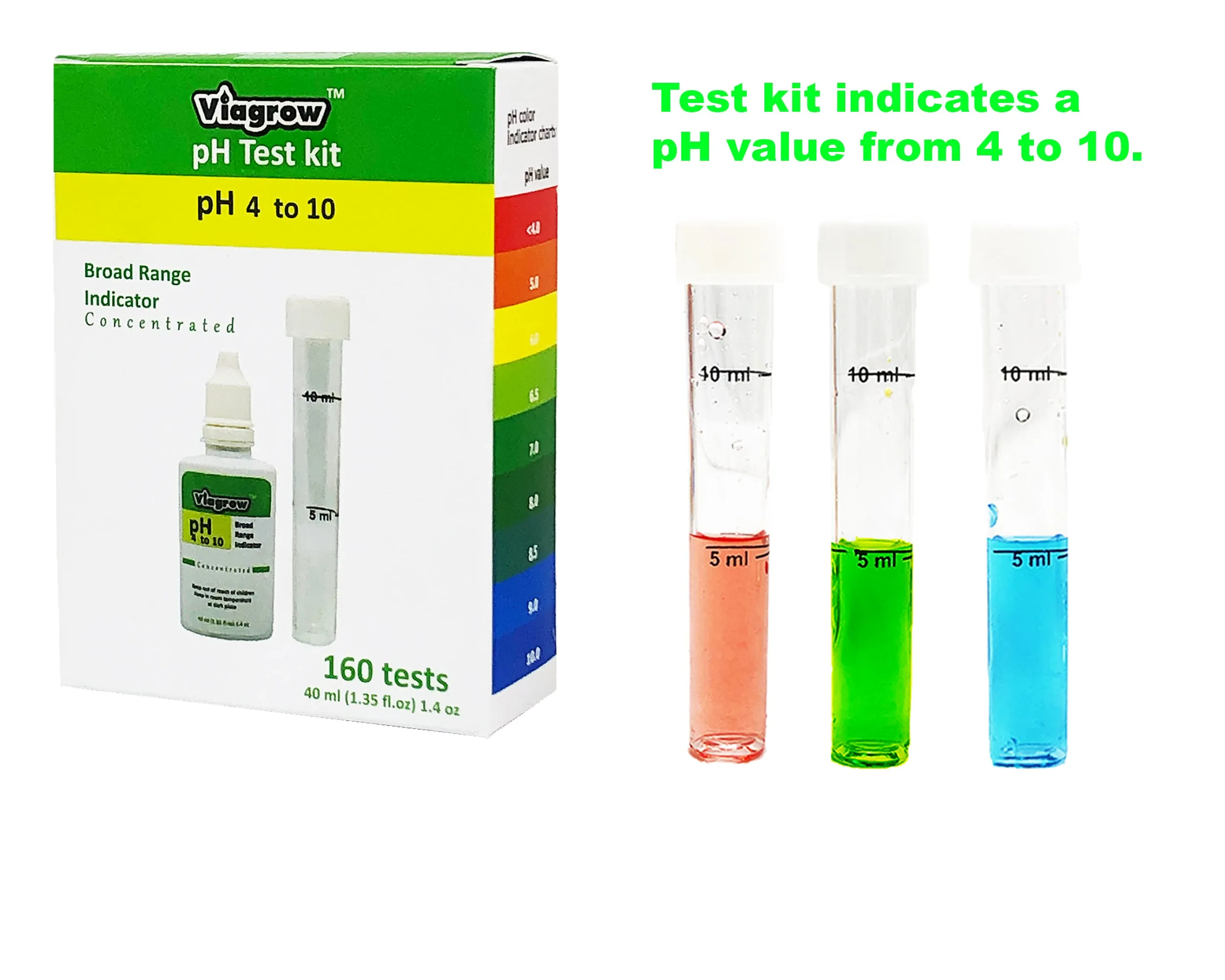 Viagrow Complete Testing & Adjusting pH Control Kit, Crystal (EA)