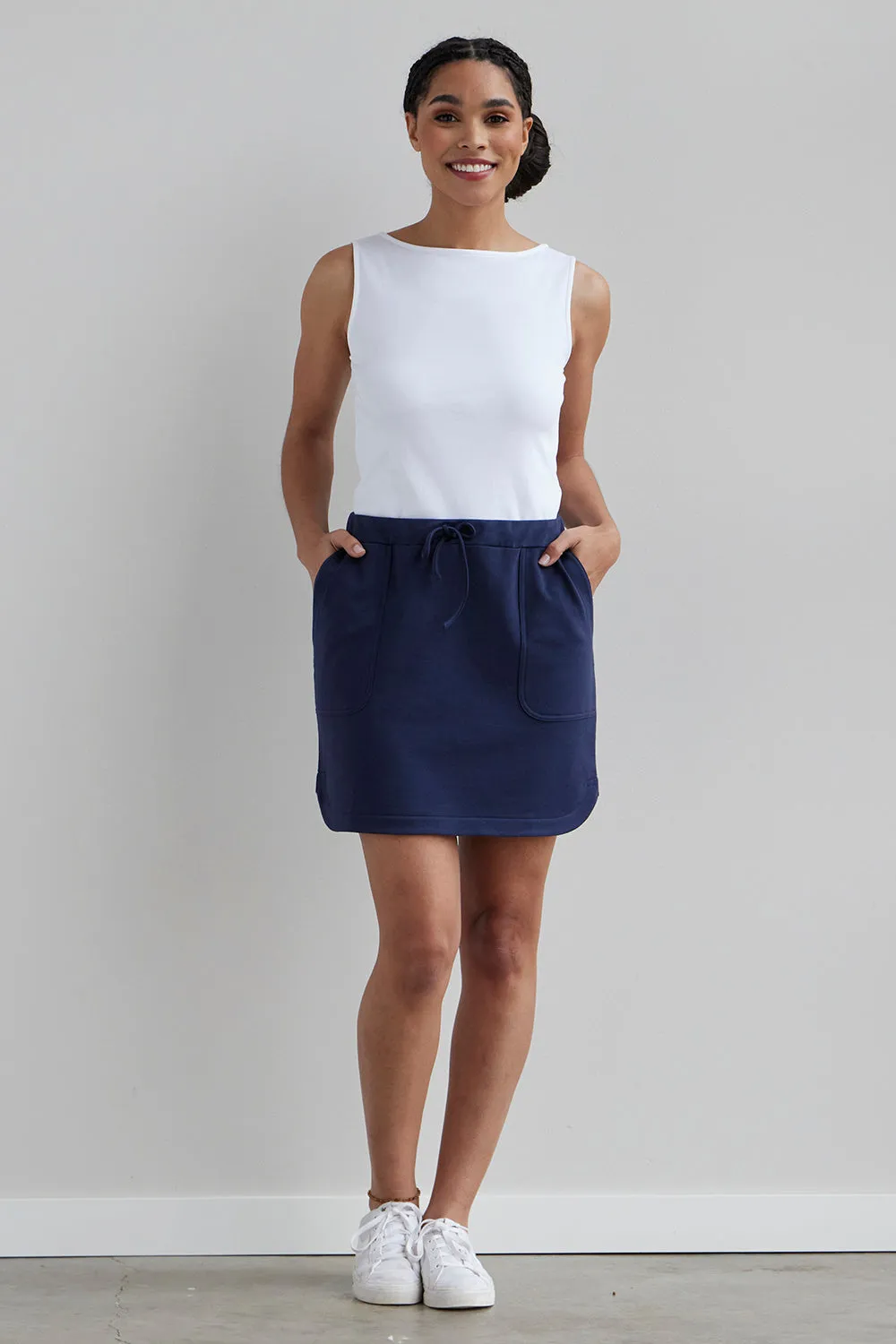 Women's Organic Cotton Mini Skirt with Pockets